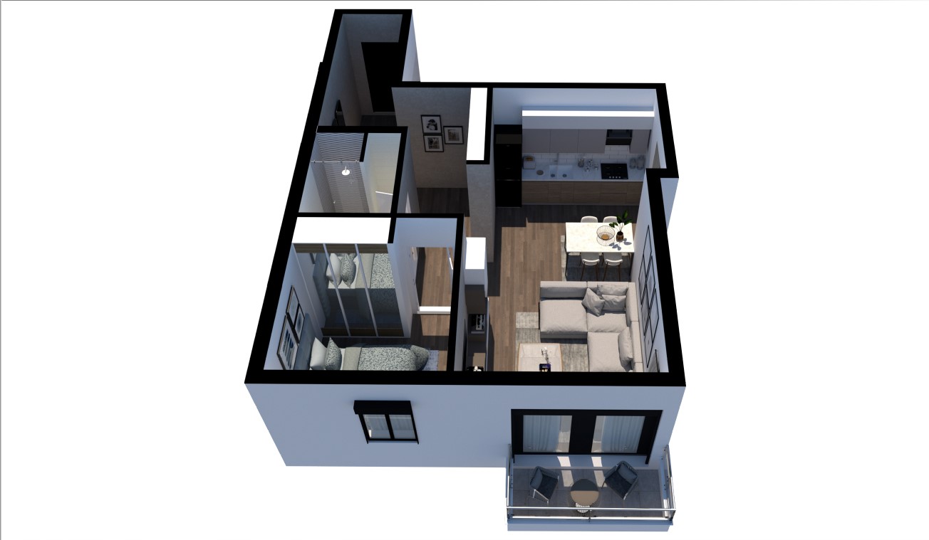 Image of Apartment in new building - 1 Bedrooms for Sale in Budva-Rafailovici-Montenegro, Image 6